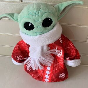 Star Wars The Mandalorian Grogu Holiday Santa Christmas 9" Plush Doll